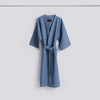 Waffle Bathrobe - Dusty blue - Dusty blue