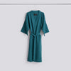 Waffle Bathrobe - Petrol blue - Petrol blue