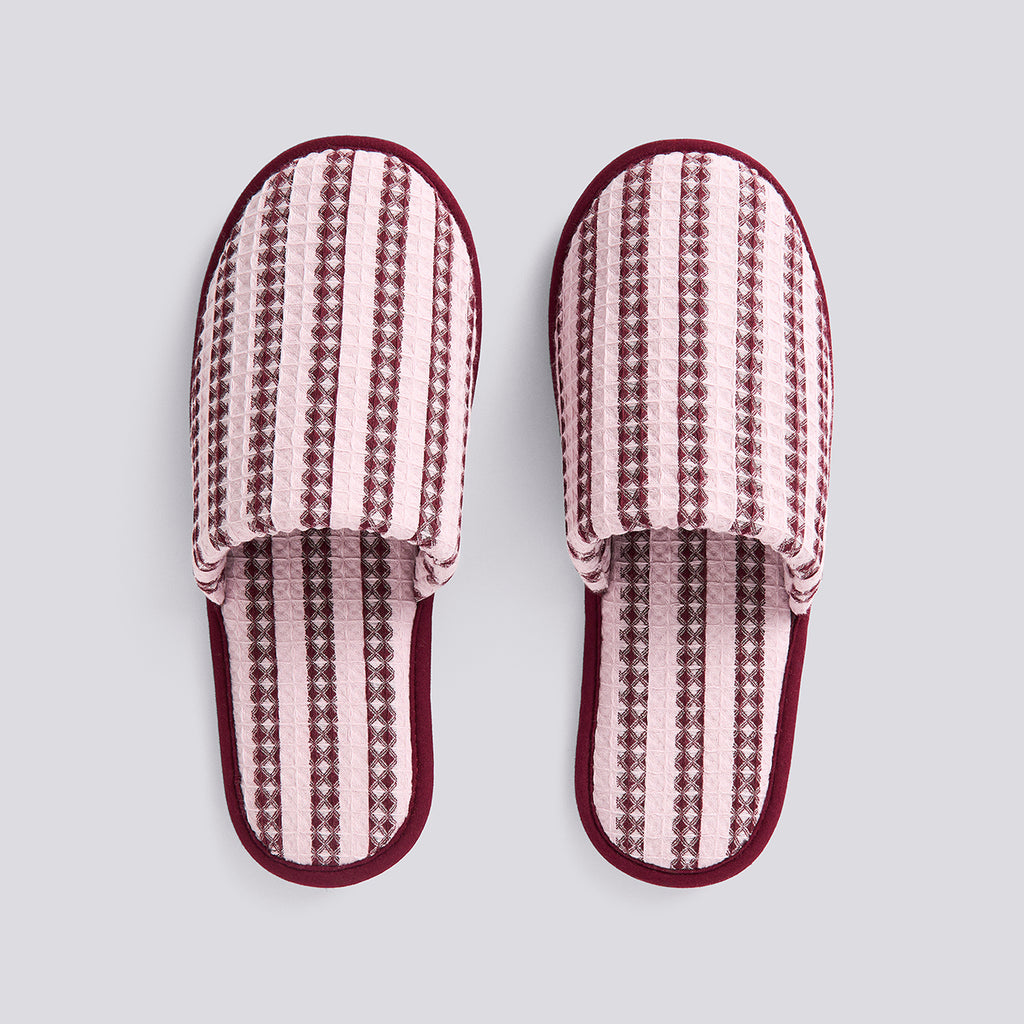 Waffle Slippers - Stripe cool pink - Stripe cool pink