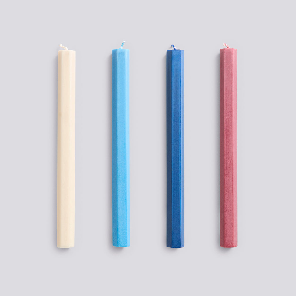 Hexagon Candle - Marine, Set of 4 - Marine