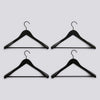 Smooth Coat Hanger - Set of 4 w/ bar - Wide