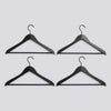 Smooth Coat Hanger - Set of 4 w/ bar - Slim