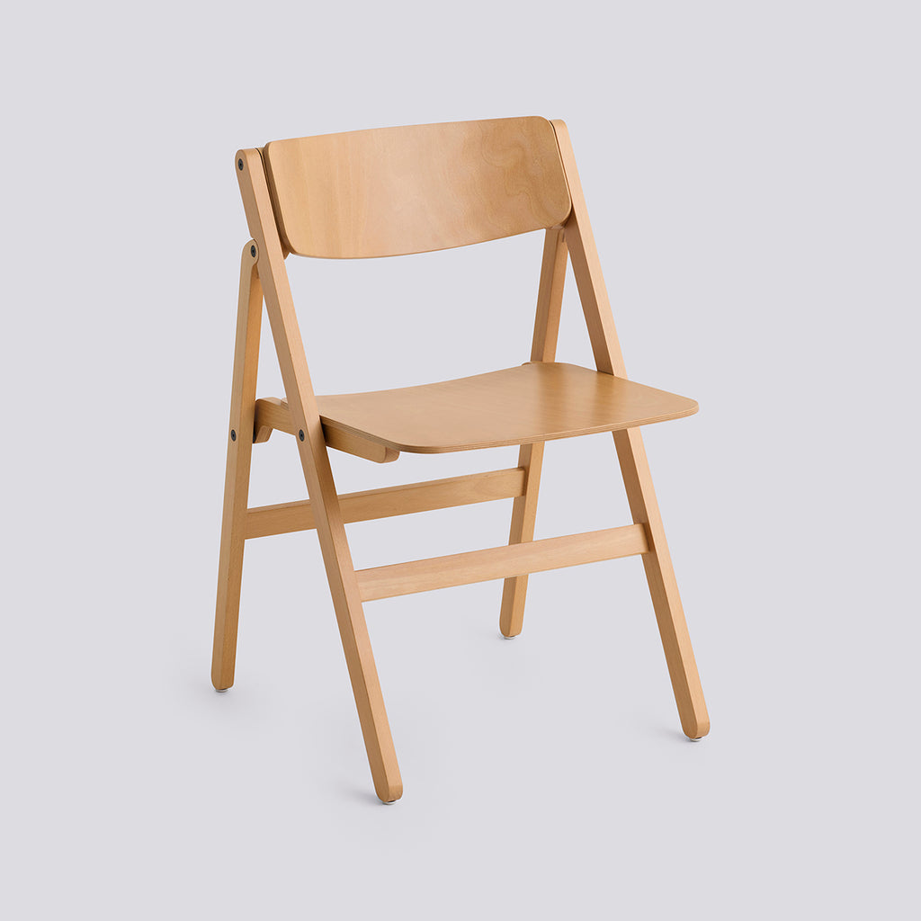 Backflip Chair - Golden semi-transparent water-based lacquered beech
