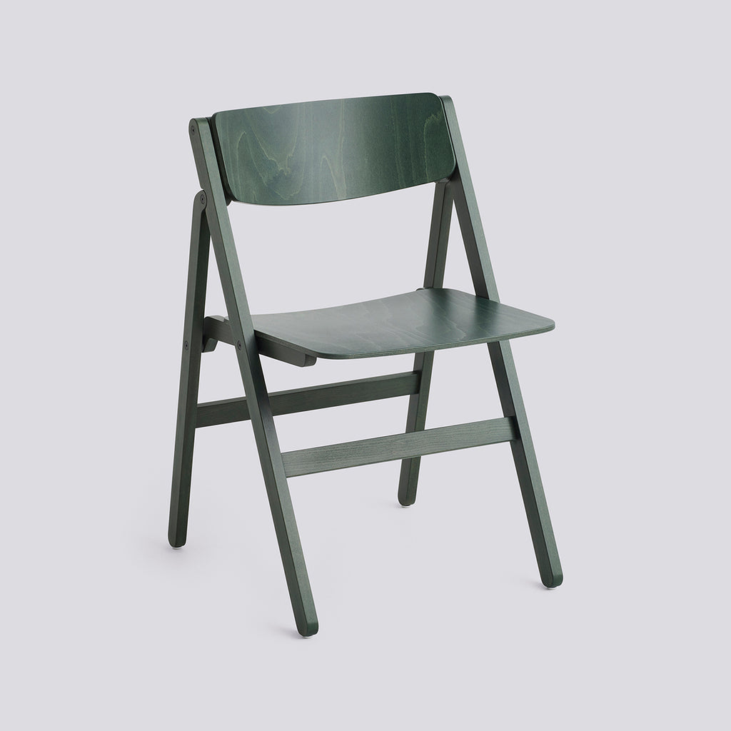 Backflip Chair - Cedar green semi-transparent water-based lacquered beech