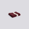 Stripe Wash Cloth - W30 x L30 - Burgundy
