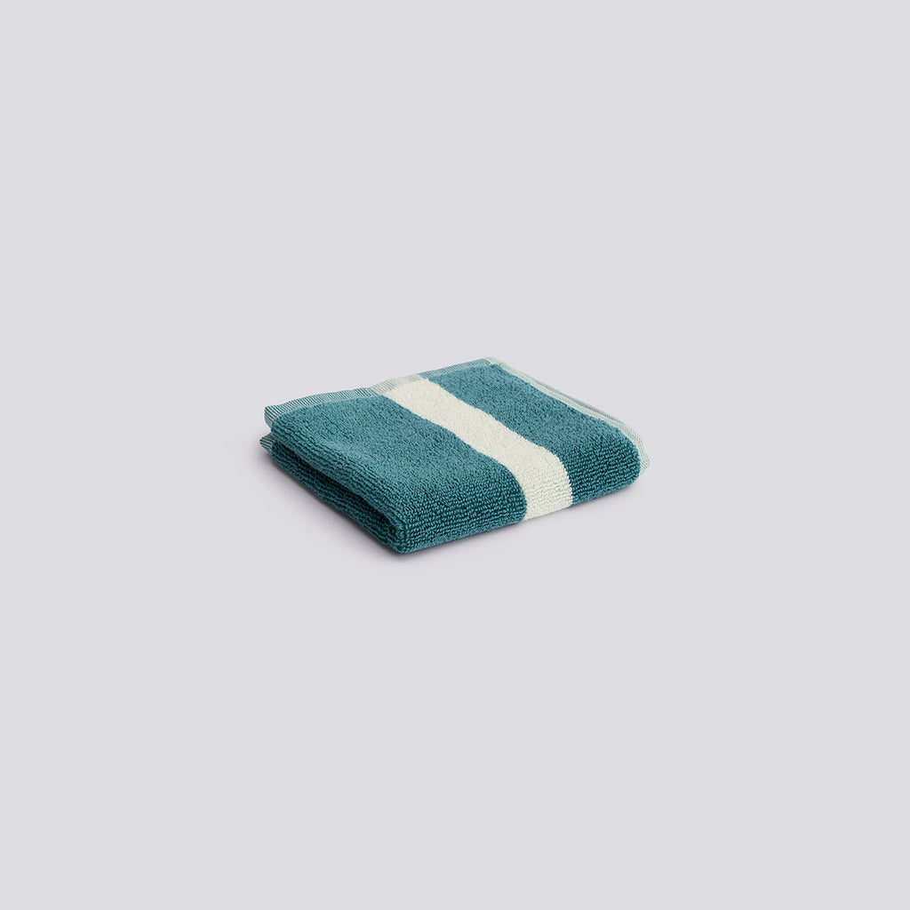 Stripe Wash Cloth - W30 x L30 - Petrol blue