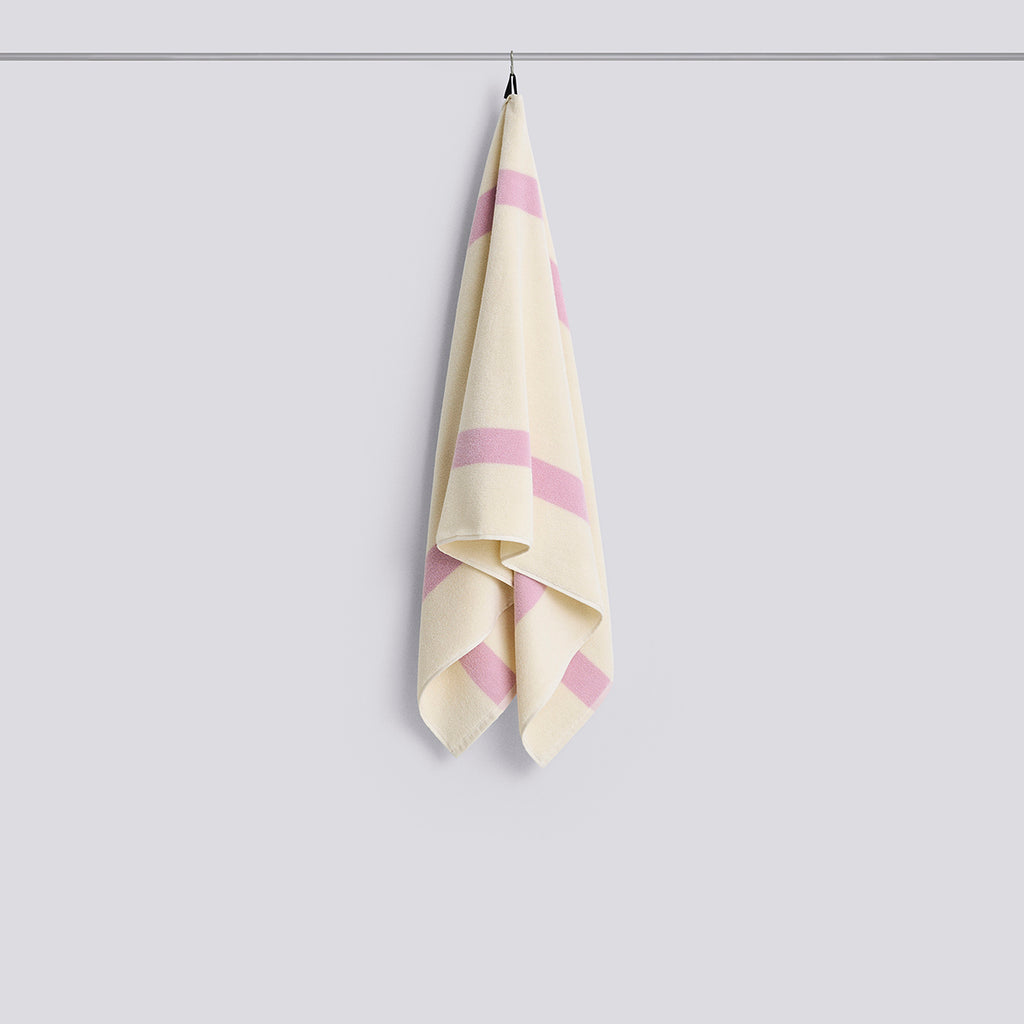 Stripe Bath Towel - W70 x L140 - Cool pink
