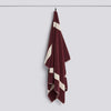Stripe Bath Sheet - W100 x L150 - Burgundy