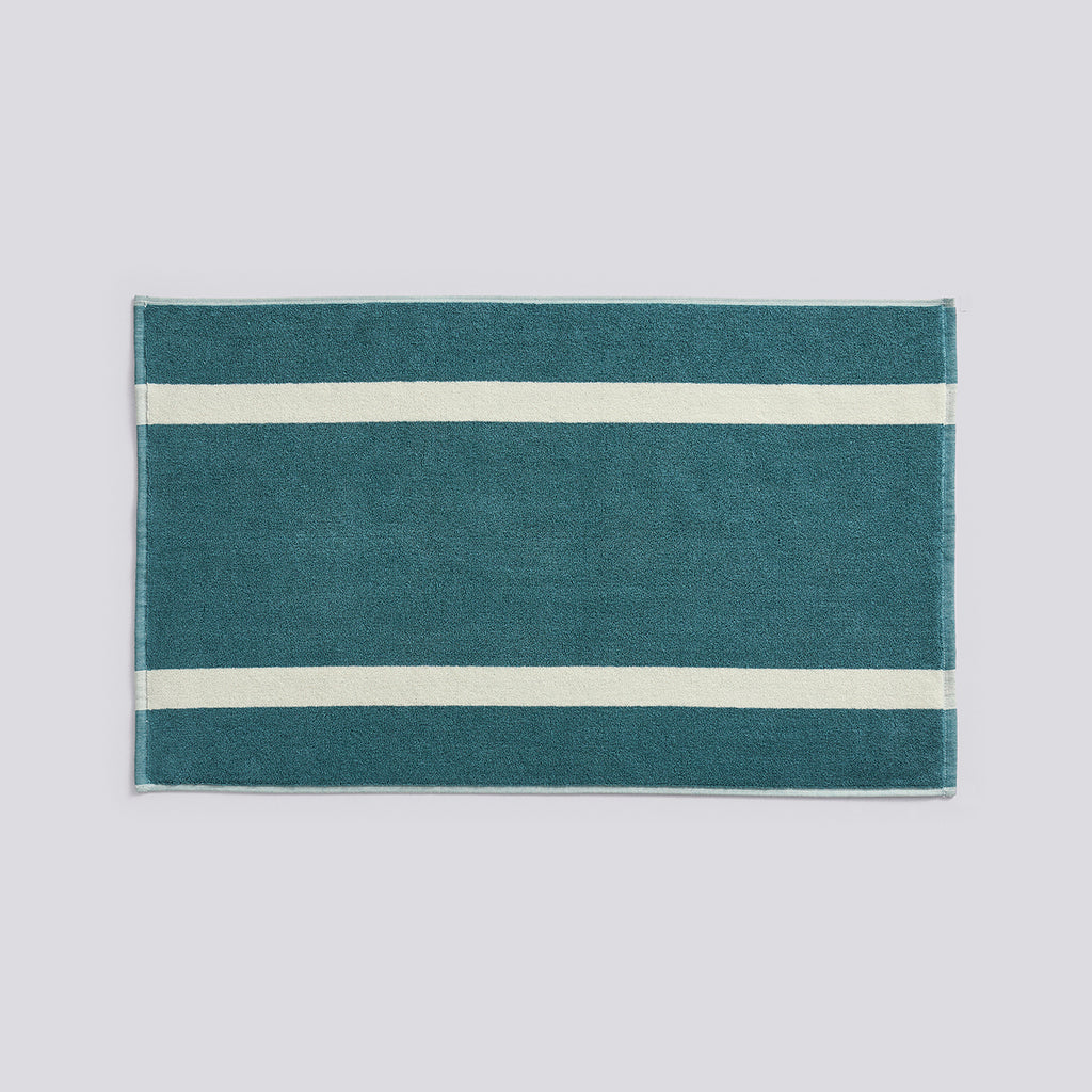 Stripe Bath Mat - W50 x L80 - Petrol blue