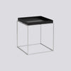 Tray Table Silicon coated steel base - Medium L40 x W40 x H44 - Black