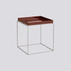 Tray Table Silicon coated steel base - Medium L40 x W40 x H44 - Chocolate High gloss