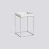 Tray Table Silicon coated steel base - Small High L30 x W30 x H44 - White