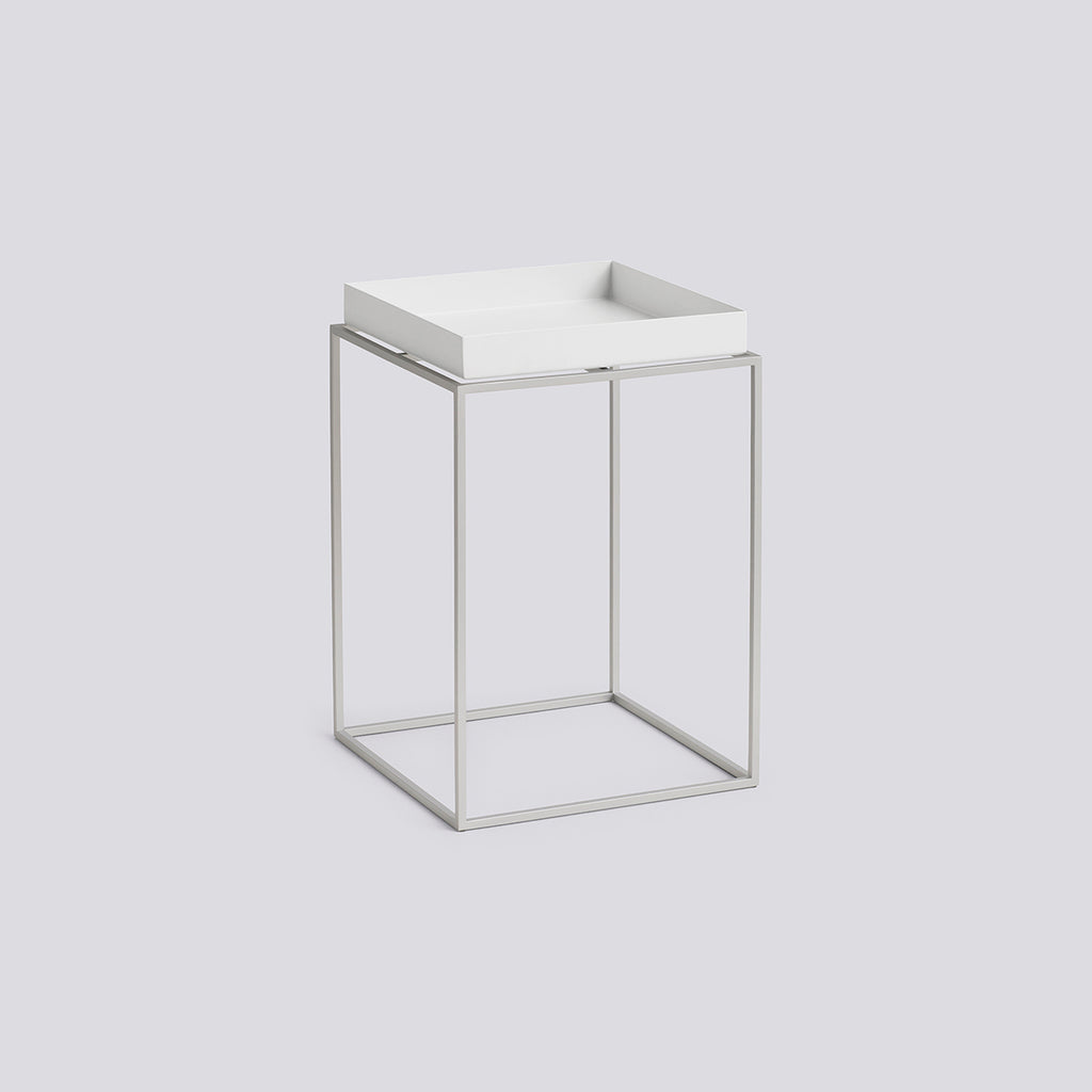 Tray Table Silicon coated steel base - Small High L30 x W30 x H44 - White
