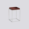 Tray Table Silicon coated steel base - Small High L30 x W30 x H44 - Chocolate High gloss