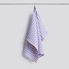 Canteen Tea Towel (Organic) - Sky blue and light pink block stripe