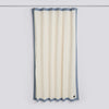 Outline Shower Curtain - Cream and blue - Cream and blue