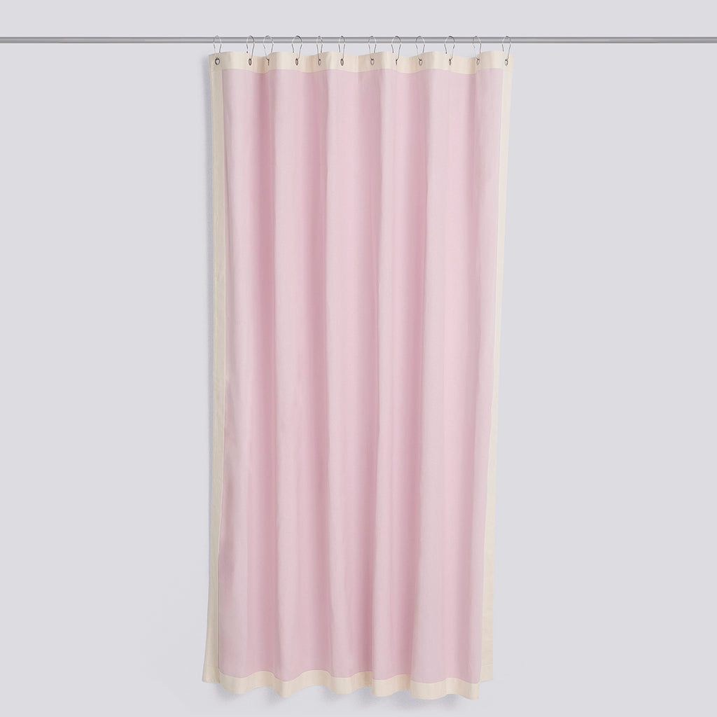 Outline Shower Curtain - Pink and cream - Pink and cream