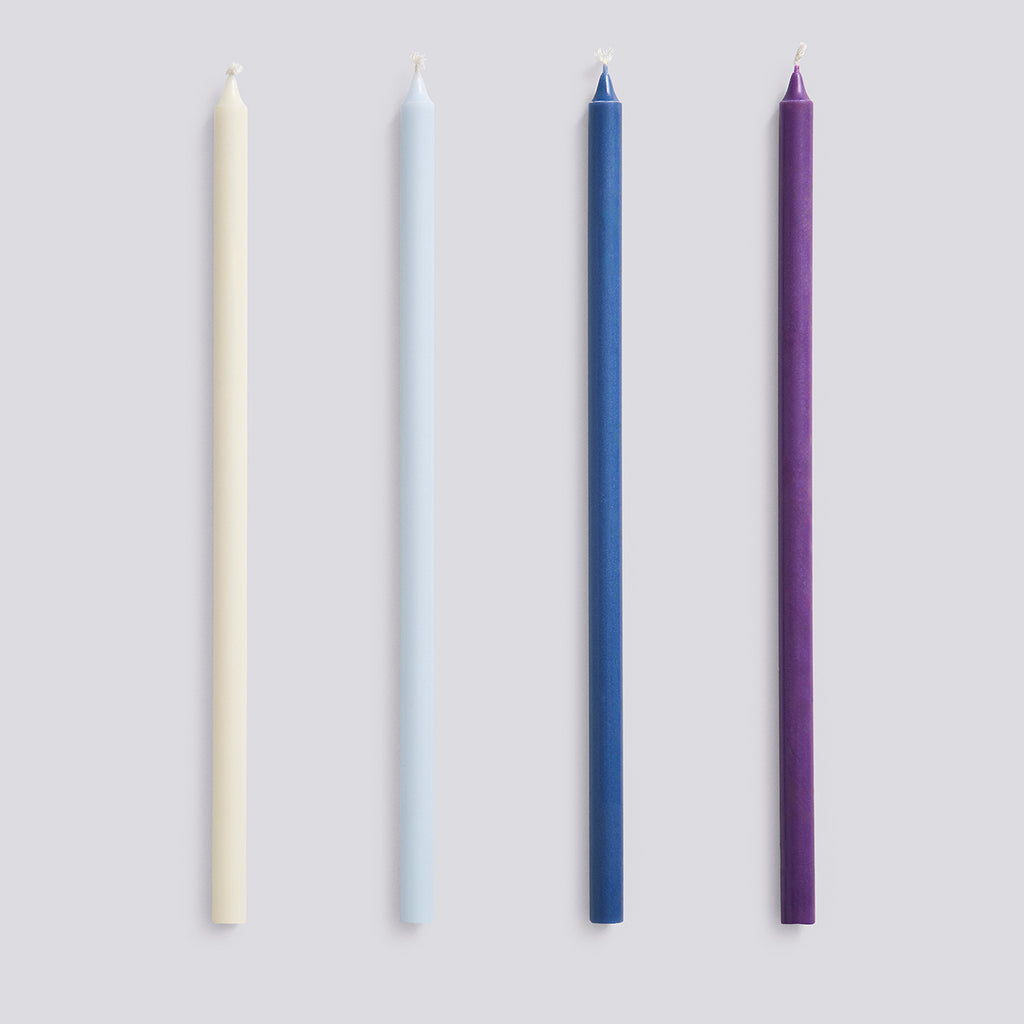 Slim Candle - Set of 4 - Purple and blue
