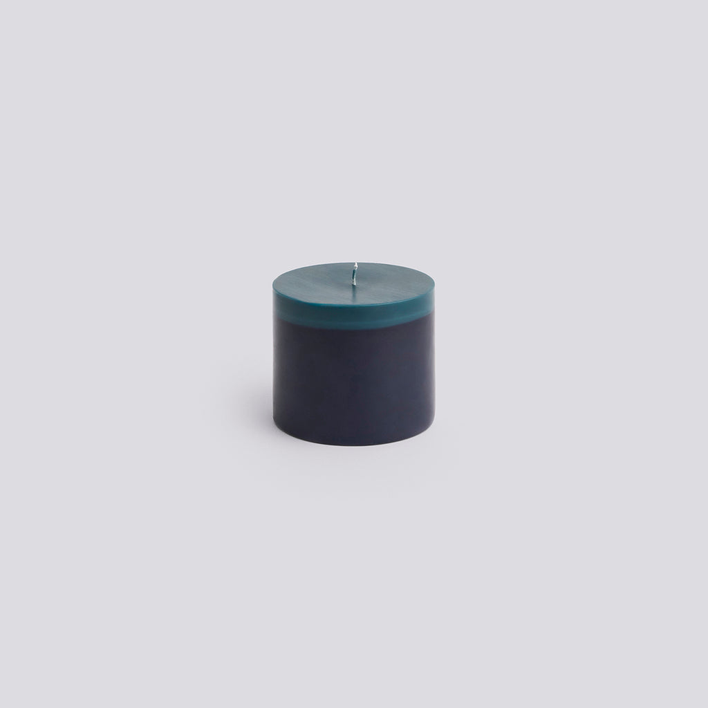 Silo Candle - Small - Midnight blue and dark teal