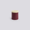 Silo Candle - Medium - Bordeaux and lime white
