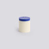 Silo Candle - Medium - Ivory and royal blue