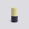 Silo Candle - Large - Lime white and midnight blue