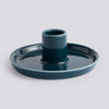 Disc Candleholder - Small - Dark teal