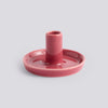 Disc Candleholder - X-Small Slim - Berry pink