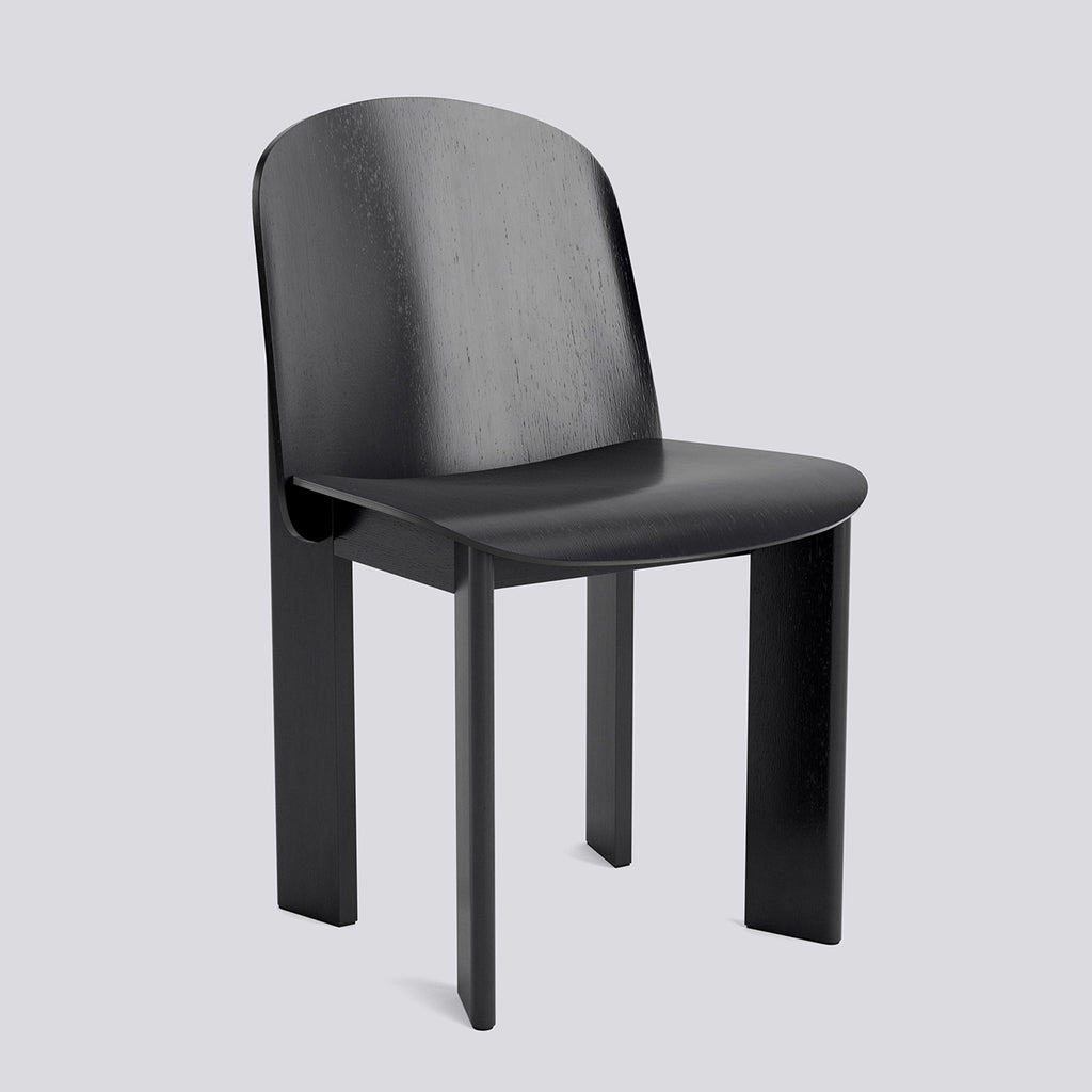 Chisel 65 Chair - Standard glider - Black lacquered oak