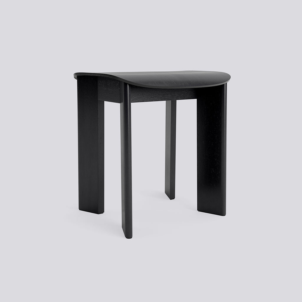 Chisel 10 Stool - Standard glider - Black lacquered oak