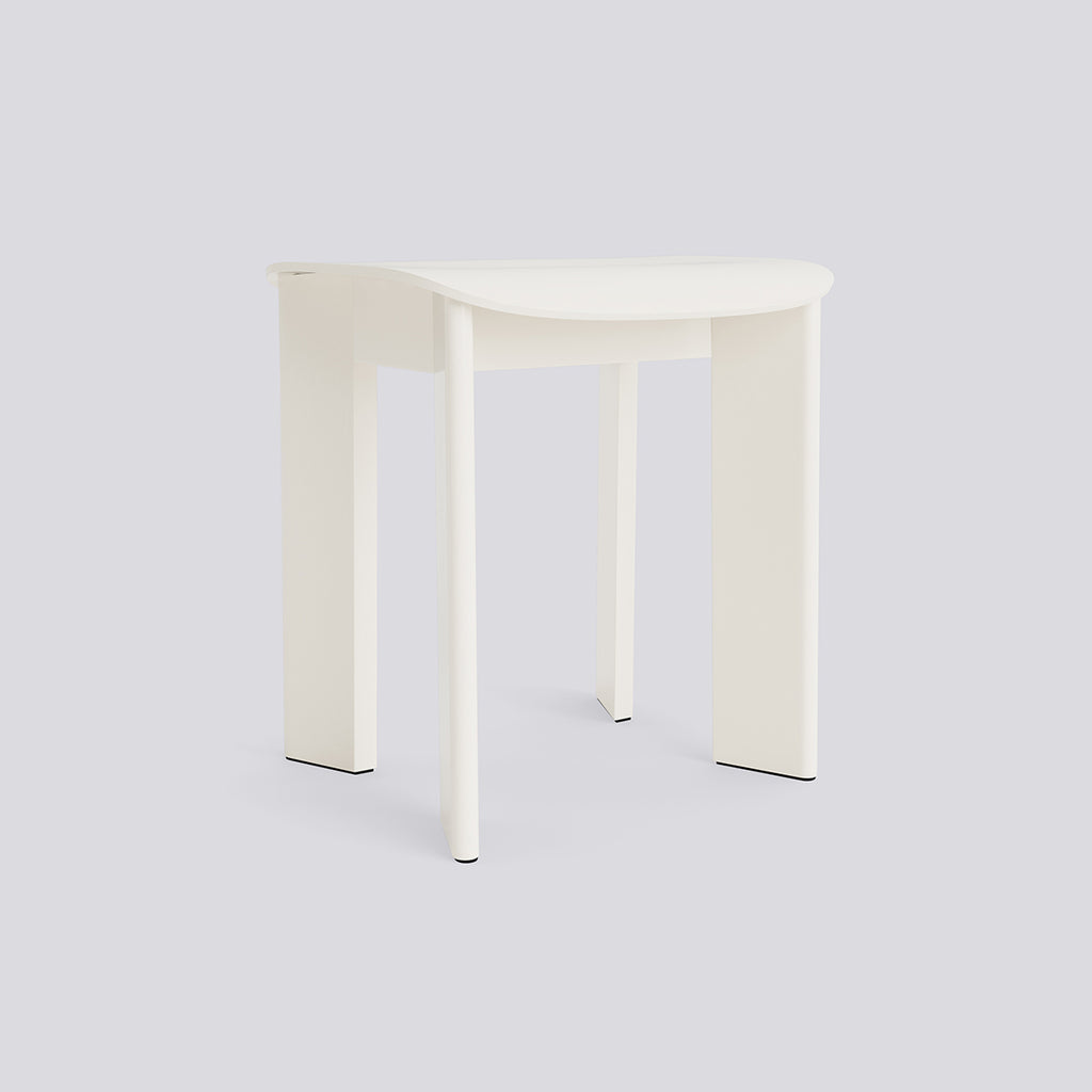 Chisel 10 Stool - Standard glider - Cream white lacquered beech