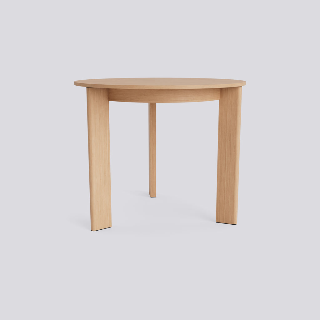 Chisel 20 Table Round - Lacquered oak - Ø90 x H74