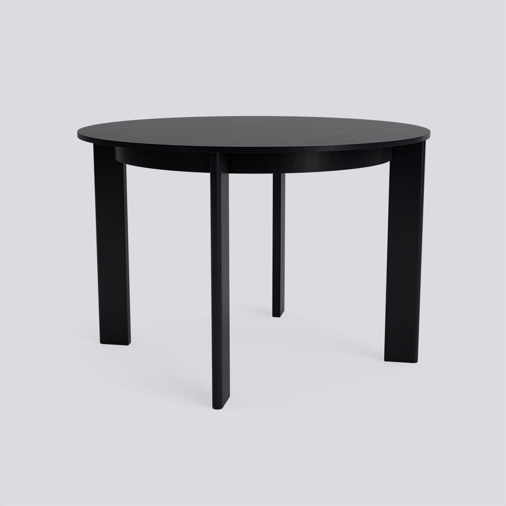 Chisel 25 Table Round - Black lacquered oak - Ø110 x H74