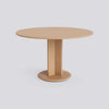 Chisel 29 Table Round Column base - Lacquered oak - Ø120 x H74