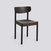 Pack Chair 10 Iron black lacquered solid oak 4 leg base Standard glider - Graphite brown