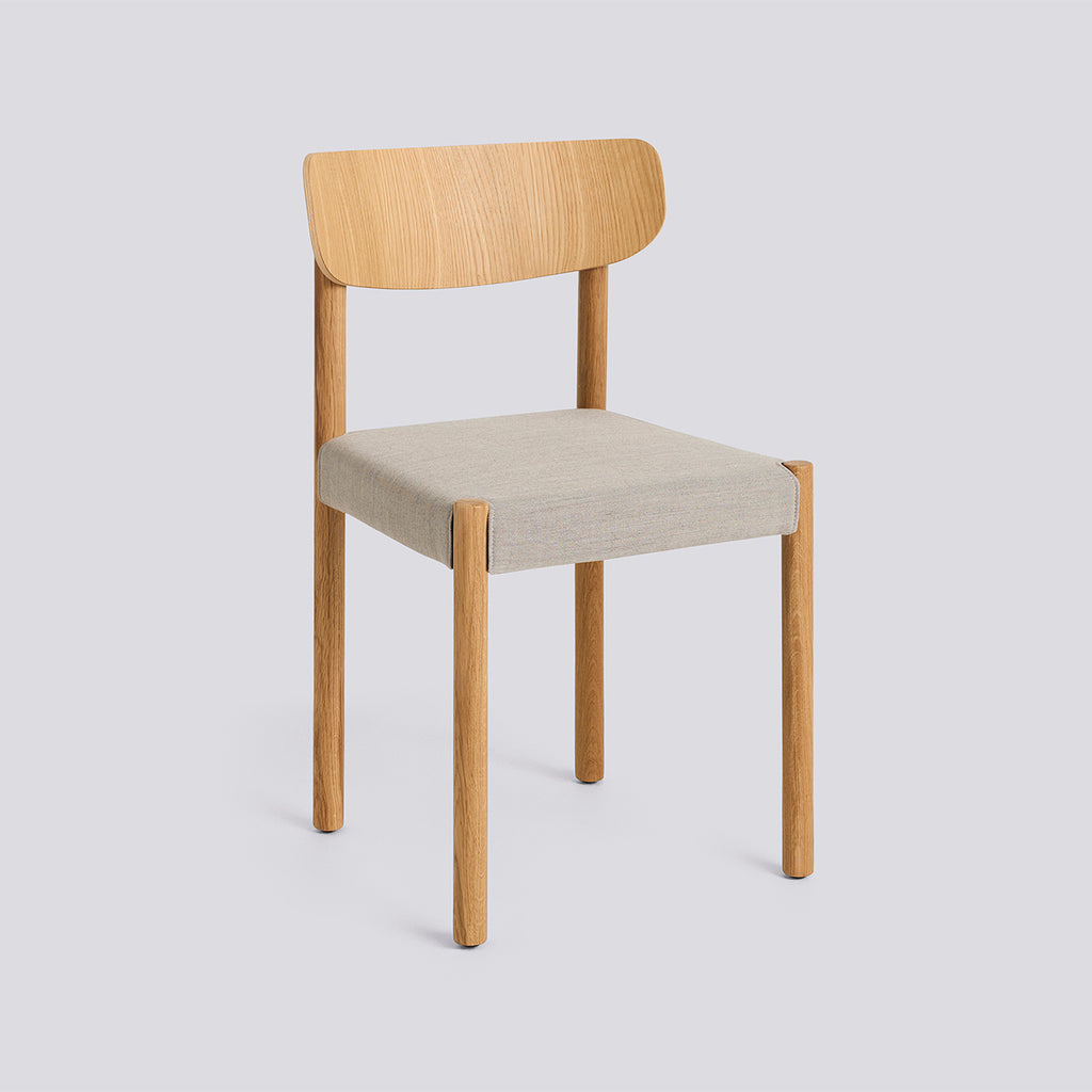 Pack Chair 11 Oiled solid oak 4 leg base Standard glider - Oak veneer + upholstery - Remix - 126