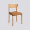 Pack Chair 11 Oiled solid oak 4 leg base Standard glider - Oak veneer + upholstery - Grano - Cognac