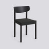 Pack Chair 11 Iron black lacquered solid oak 4 leg base Standard glider - Iron black oak veneer + upholstery - Remix - 973